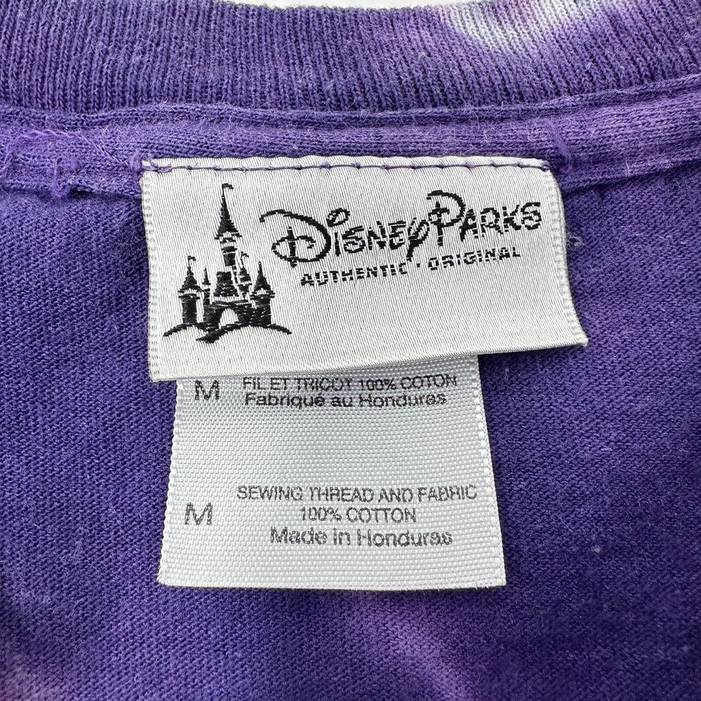 DISNEY‎ PARKS Tower Of Terror Vintage Green Purple Tie-Dye Twilight Zone Medium - Picture 5 of 9